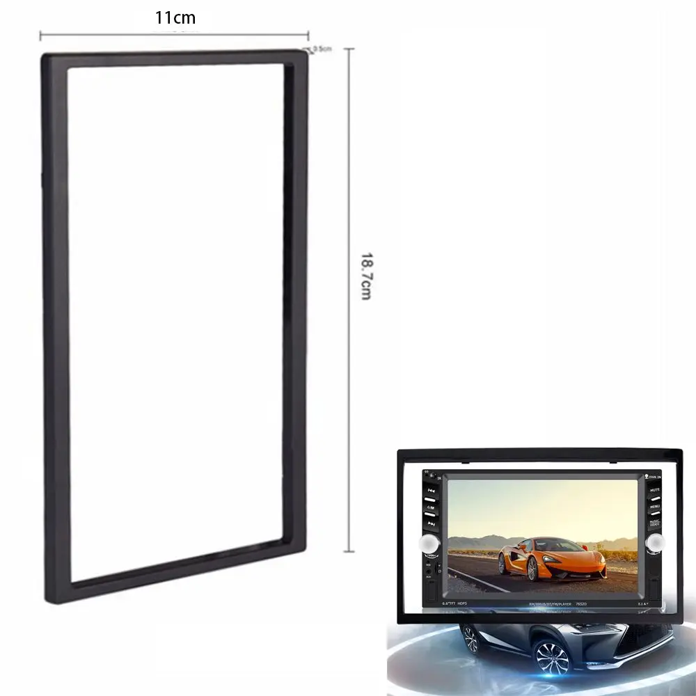 

2 Din Audio Fascia Frame for Car Multimedia Player for Car Radio MP5 DVD Stereo CD Panel Dash Mount Installation Trim Frame Kit