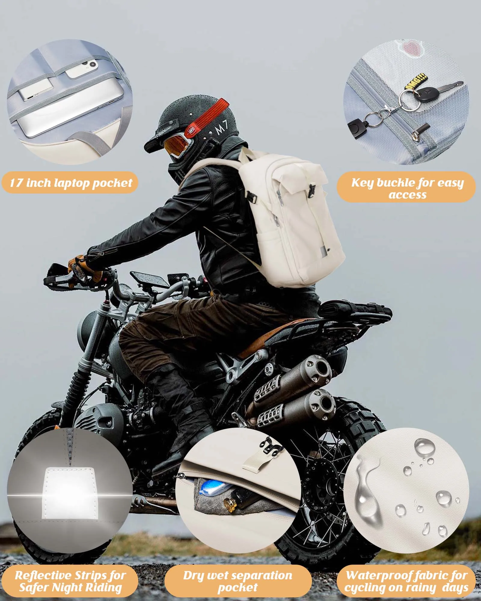 Водонепроницаемая джинсовая сумка для мотоциклетного шлема большая вместимость