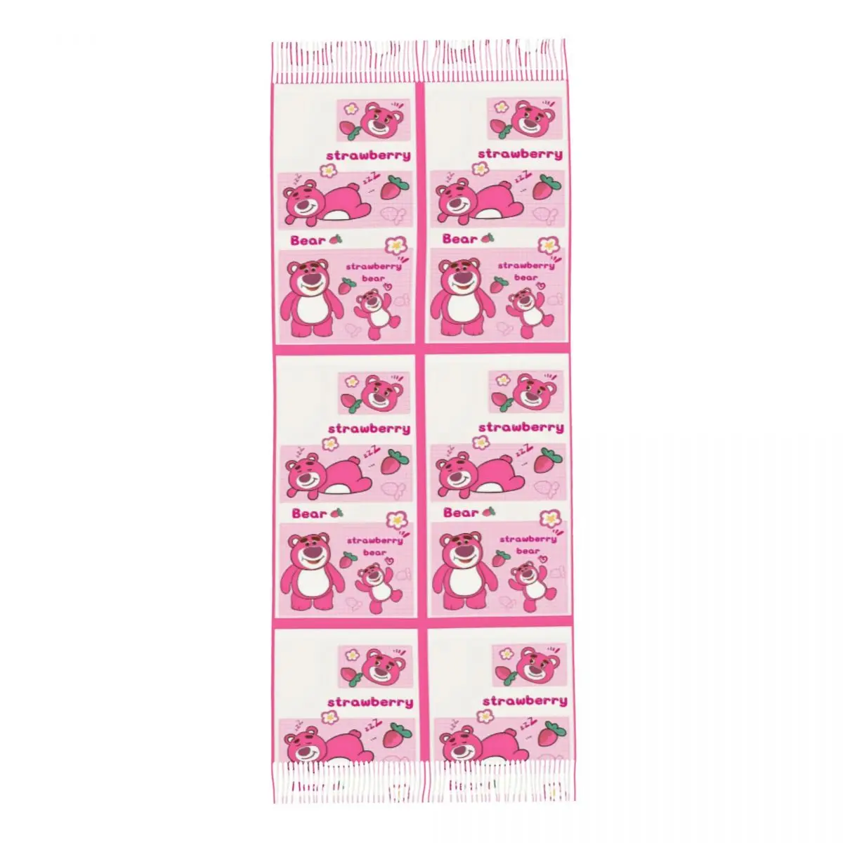 Женский шарф с кисточкой Lotso Huggin Bear Toy Story Большая мягкая теплая шаль и накидка