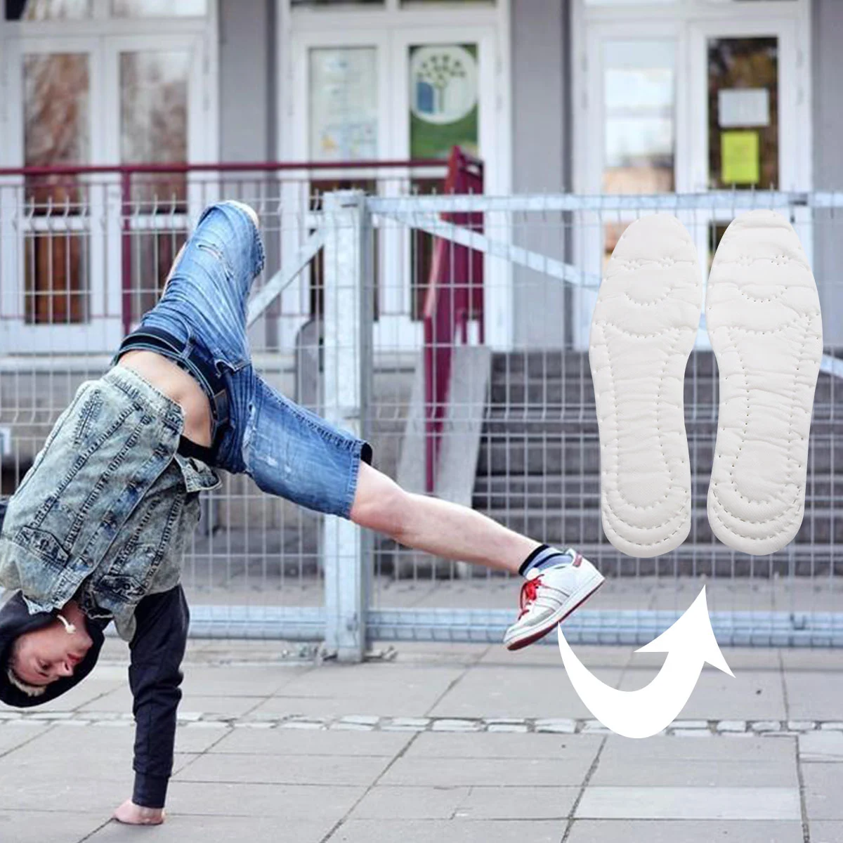 5 пар одноразовых вставок для мужской обуви подушечки устранения запахов