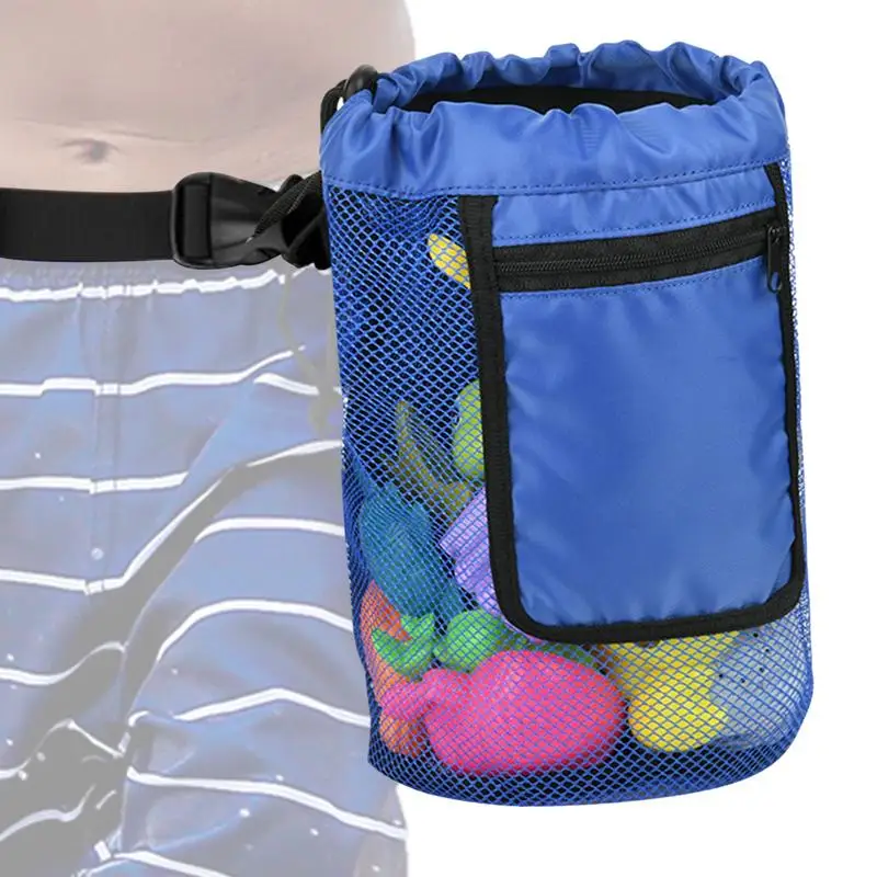 

Shell Bags For Picking Up Shells Outdoor Portable Shell Collecting Bag Summer Mesh Beach Bags With Adjustable Carrying Strap For