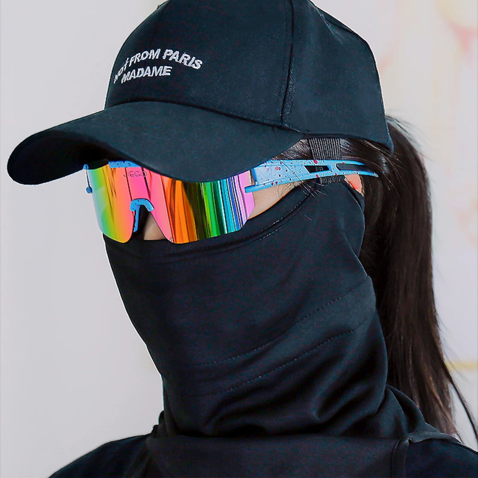 

Ветрозащитная маска для лица для катания на лыжах, быстросохнущая маска для лица для зимней рыбалки, дышащая теплая маска на половину лица д...