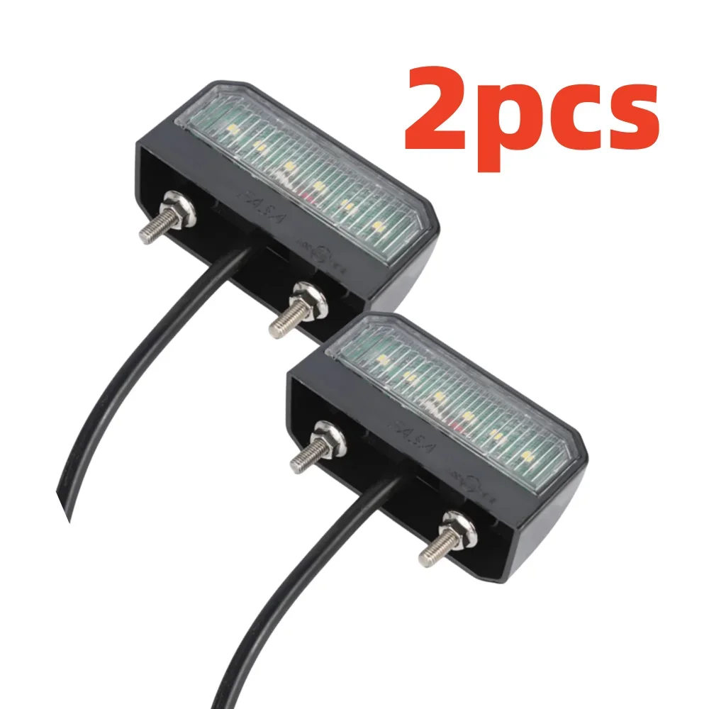 

ATVOV 1x/2x Водонепроницаемый 6 светодиодов 12 В 24 В Освещение номерного знака автомобиля Прицеп Задний фонарь Лодка Грузовик Грузовик Караван Ван SUV