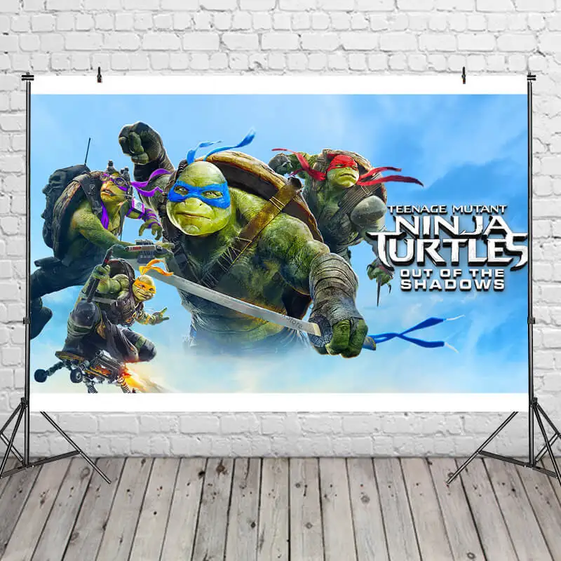 Фон для фотосъемки С черепашками-ниндзя |