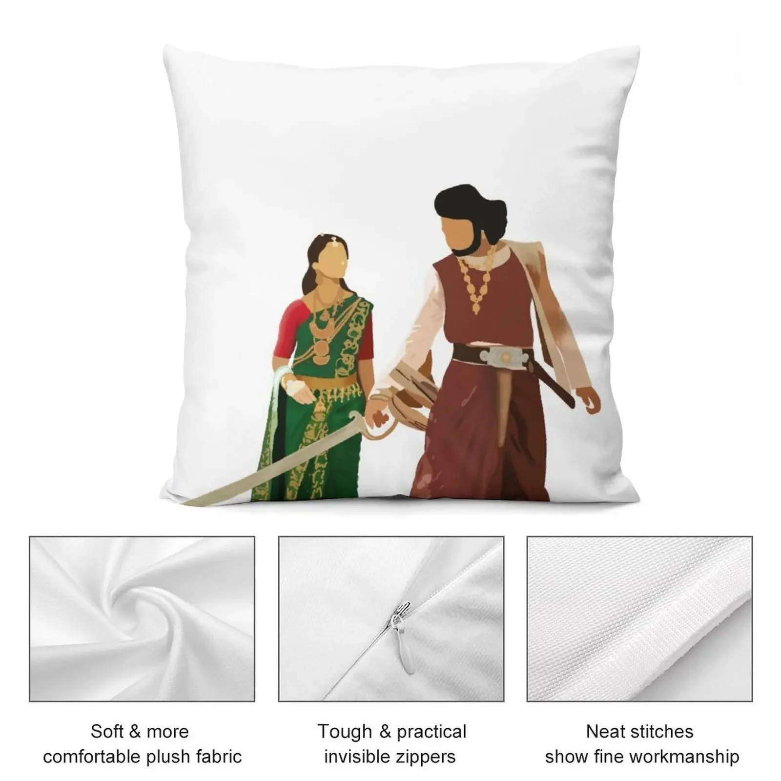 Baah Voi 2/Prabhas и Anushka) Декоративная подушка Диванная Наволочки для подушек Подушка