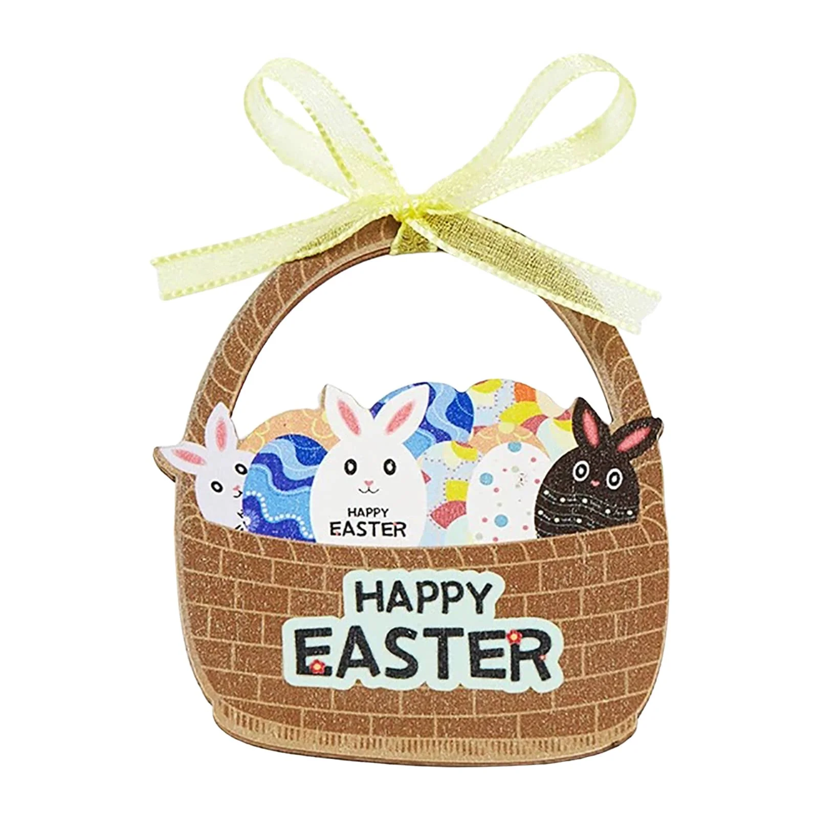 

3pcs Wooden Easter Bunny OrnamentColorful Bunny Rabbit Spring Ornaments Easter Wooden Bunny Garland Ornaments Home Garden Door