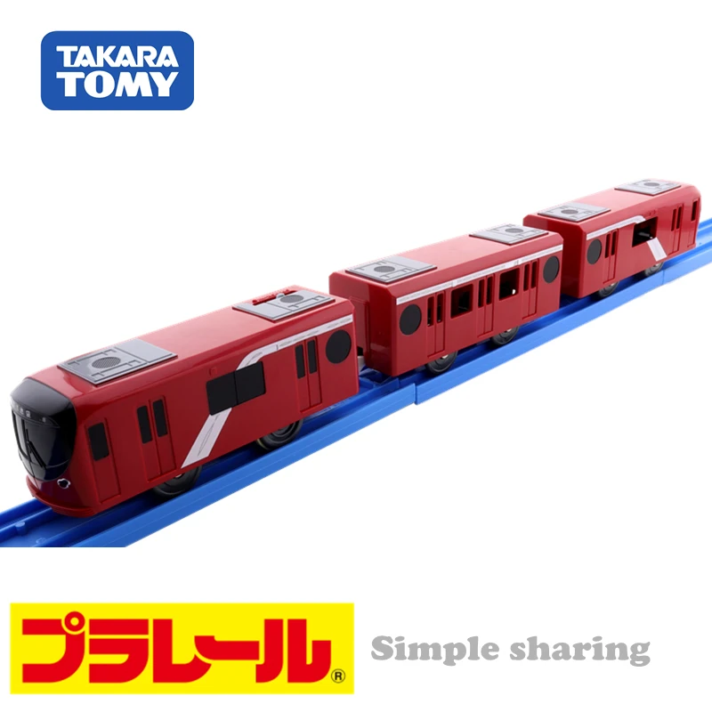 Такара Томи Пла-Рейл Пларейл S-58 Линия метро Токио Марунути с 2000 года с моторизованной моделью игрушечного поезда с освещением.