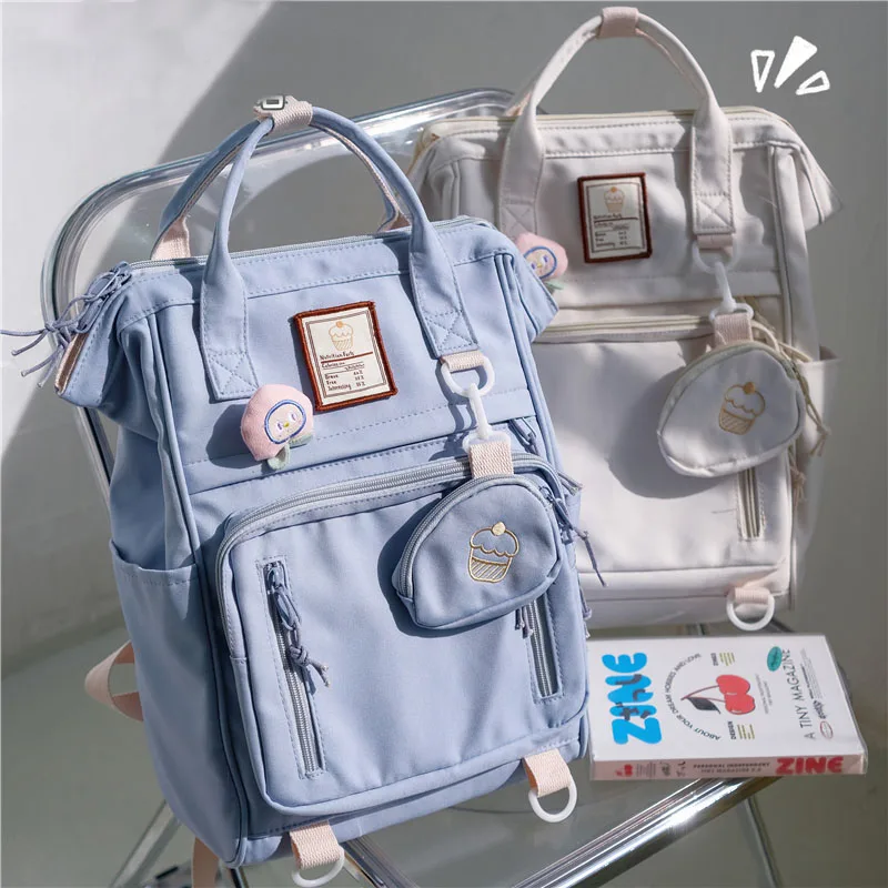 

Women Backpack Travel Teenagers Laptop High Capacity Casual Fashion Zipper Waterproof Female Bag Harajuku Japanese School Bags
