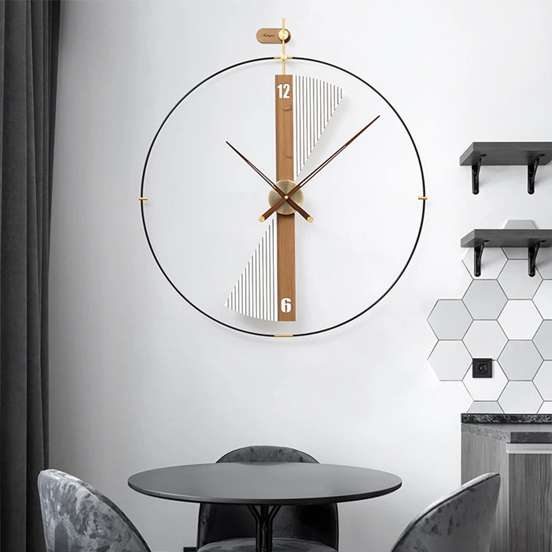 

Тихие круглые Настенные часы, современные, для гостиной, скандинавские картины, минималистичный механизм, Настенный декор GPF35XP