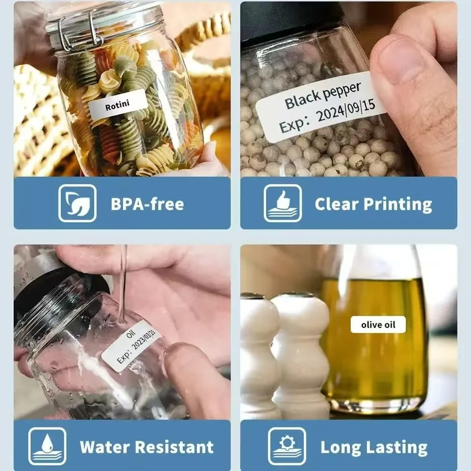 6 рулонов лент для этикеток D30 phomemo Q30 Marklife P15 P11 бумага 15*30 водостойкая цветная