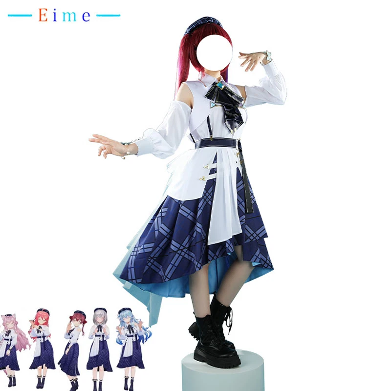 

Blue Journey Hakui Koyori Houshou Marine Cosplay Costume Party Dress Halloween Carnival Uniforms Anime Clothing Custom Made