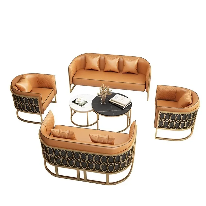 Nordic Tieyi диван журнальный столик светлый роскошный отдел продаж гости переговоры