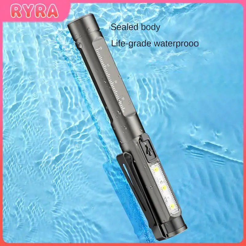 

Living Grade Waterproofing Flashlight Long Battery Life Type-c Fast Charging Flashlight Portable Metal Clip Easy To Use