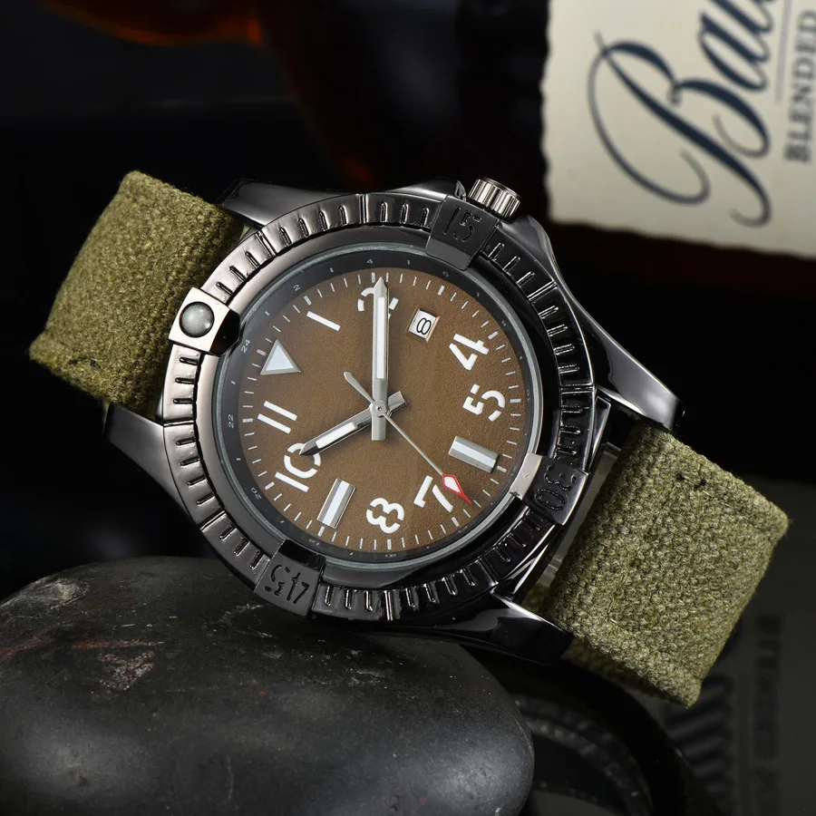 

Brand Wrist Watches Luxury Casual Sport Man Canvas Strap Quartz Clock B02