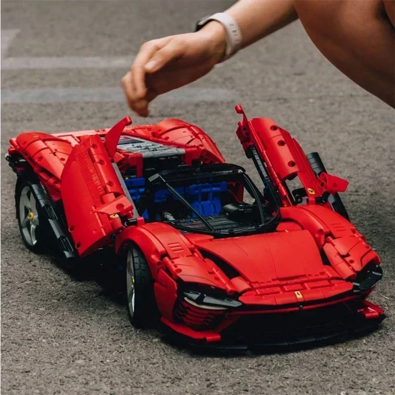 Auf Lager neue sp3 supercar닥ш daytona Modellbau stein Sportwagen Spielzeug für Jungen Mädchen Kind Geburtstags geschenk