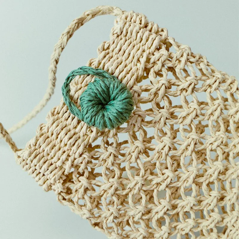 Fashion Brands Straw Bag Hollow Woven Crossbody Bags for Women Handmade Phone Flap Rattan Shoulder Bag Designer Bags Handbag New