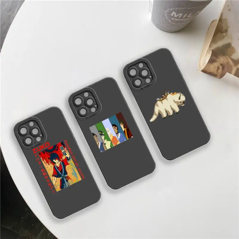 

Avatar the Last Airbender cartoon Phone Case For iPhone 13 12 11 Pro MAX Mini X XS XR 7 8 Plus Camera Lens Liquid Silicone