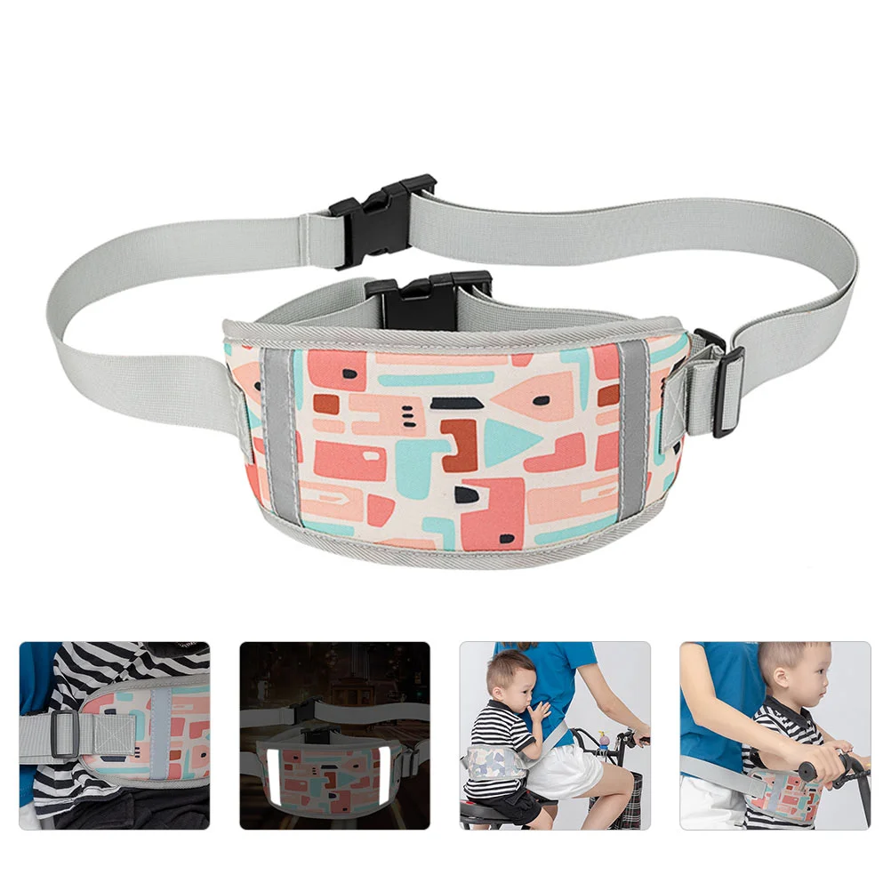 

1Pc Children Bike Safety Belt Practical Kids Motorcycle Safety Harness (Pink)