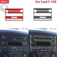 rrx for ford f150 f 150 2004 2008 real carbon fiber interior cd panel frame decoration cover trim stickers car accessories