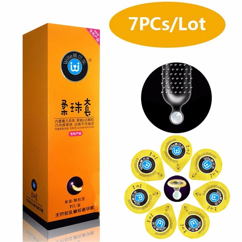 Wille презервативы ребристые для мужчин 7 шт. мягкий перламутровый специальный