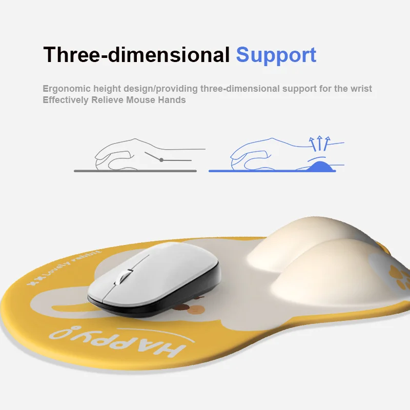 Коврик для мыши на запястье с симпатичным кроликом и ягодицами дизайнерская