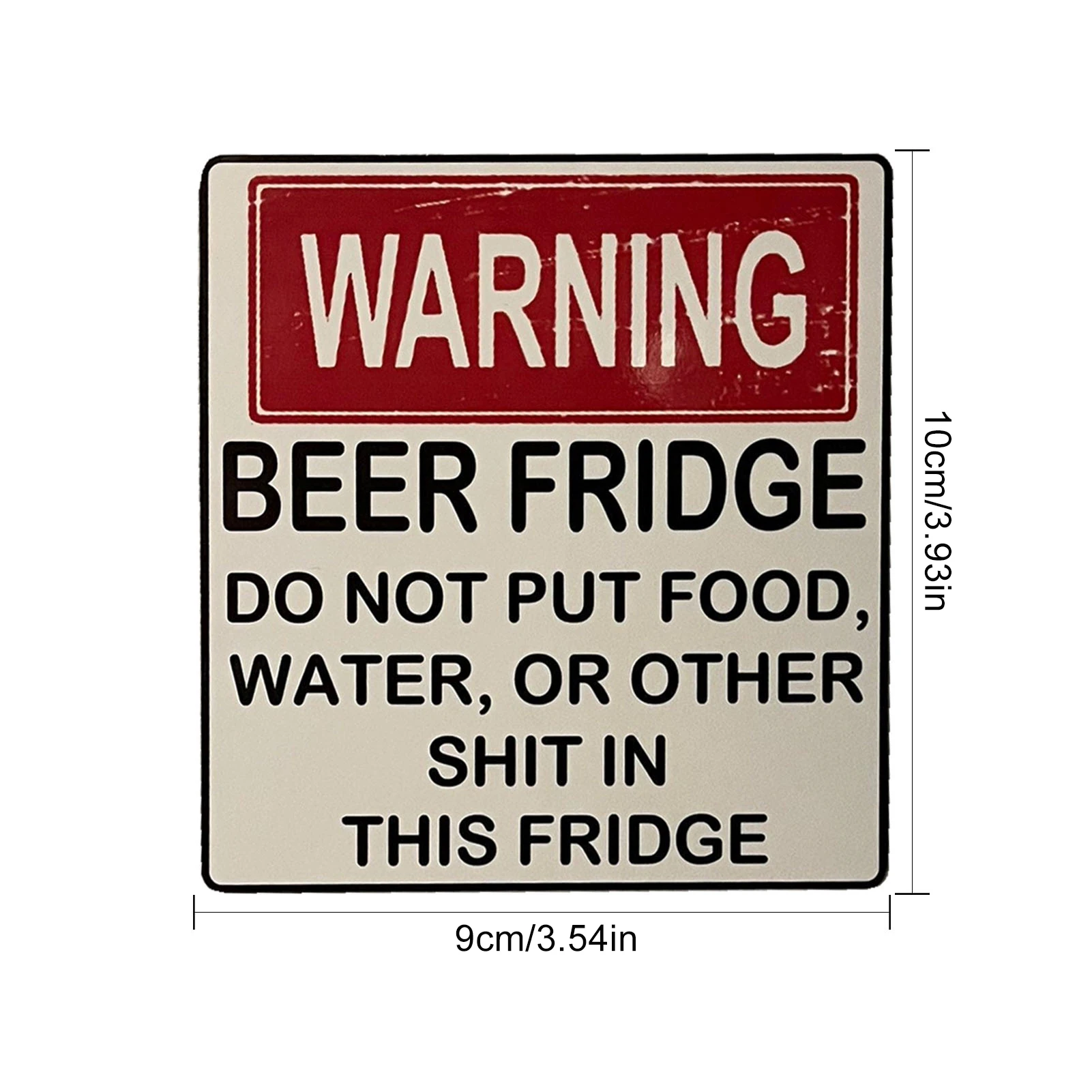 Креативный магнит для холодильника Не помещайте еду или другие загрязнения в