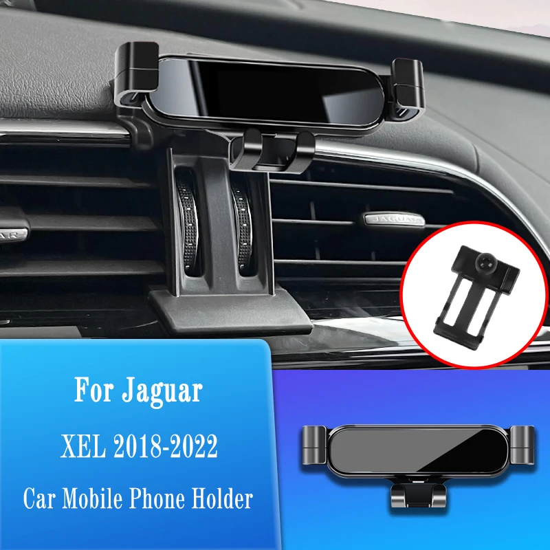 

Car Mobile Phone Holder Air Vent Outlet Clip Stand GPS Gravity Navigation Bracket For Jaguar XEL 2018-2022 Auto Accessories