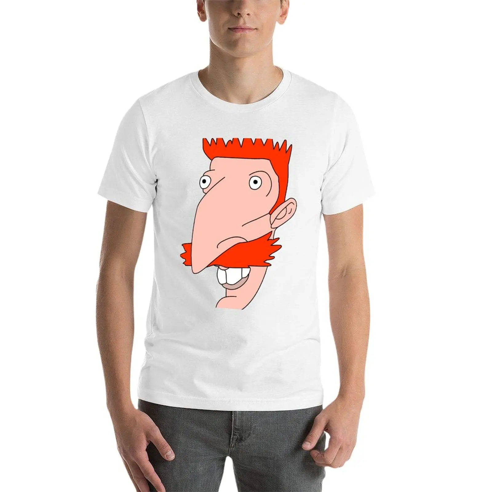 Фото Футболка Nigel Thornberry, мужская футболка, роскошные футболки для мужчин, винтажная футболка с графическим рисунком №3