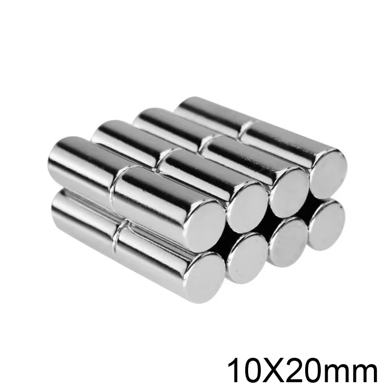 Супермощные сильные магниты 10x20 толстые Постоянные неодимовые мм круглый магнит