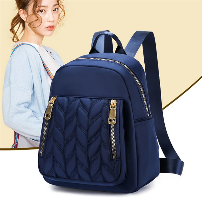 Casual Oxford Backpack Women's Travel Waterproof Nylon School Bag For Girls High Quality Fashion Handbag Shoulder Bag