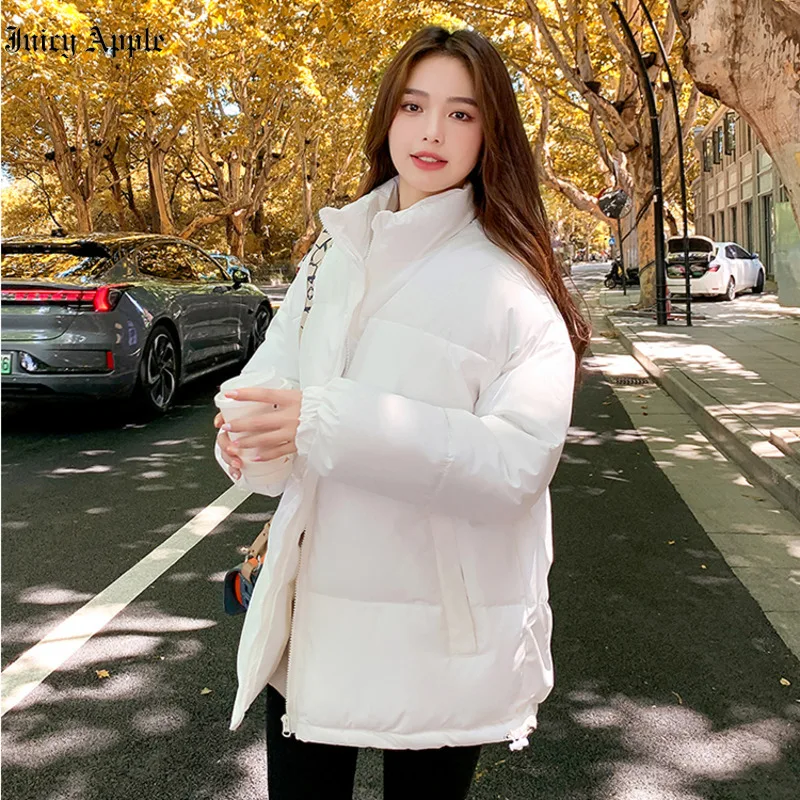 Women's Winter Jackets 2023 Coats Stand Collar Outerwear Parkas Thick Warm Cotton Puffer Jacket Padded Zippers Female Clothing