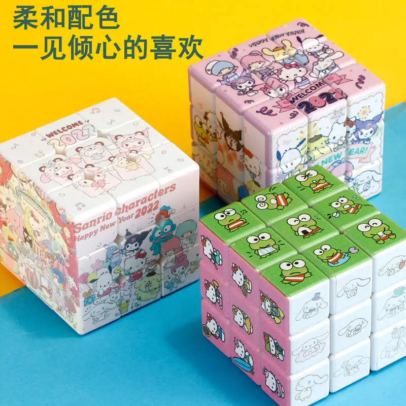 

Sanrio Third Order Cube 3x3 KawaiiHello Kitty Rubik's Cube Professional Puzzle Rubik's Cube Educational Children's Game Toy Gift