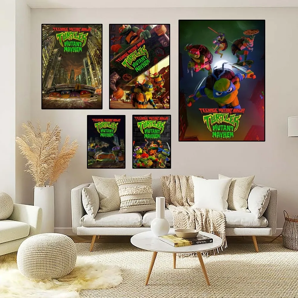 N-ниндзя T-Черепашки мутант Mayhem постер декор для домашней комнаты эстетическое