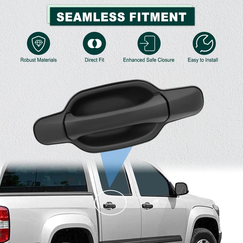 

Внешняя дверная ручка автомобиля с отверстием/без отверстия для Chevrolet Colorado GMC Canyon 2004, 2005, 2006, 2007, 2008, 2009, 2010, 2011, 2012 с левым рулем