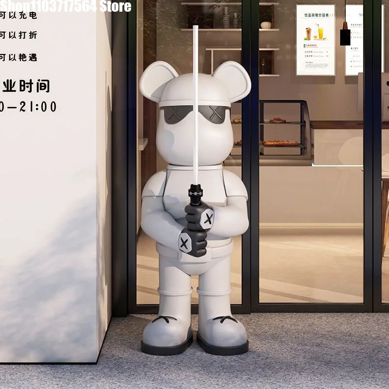 Световой меч с медведем украшение для пола в гостиной окна бар молочный чай