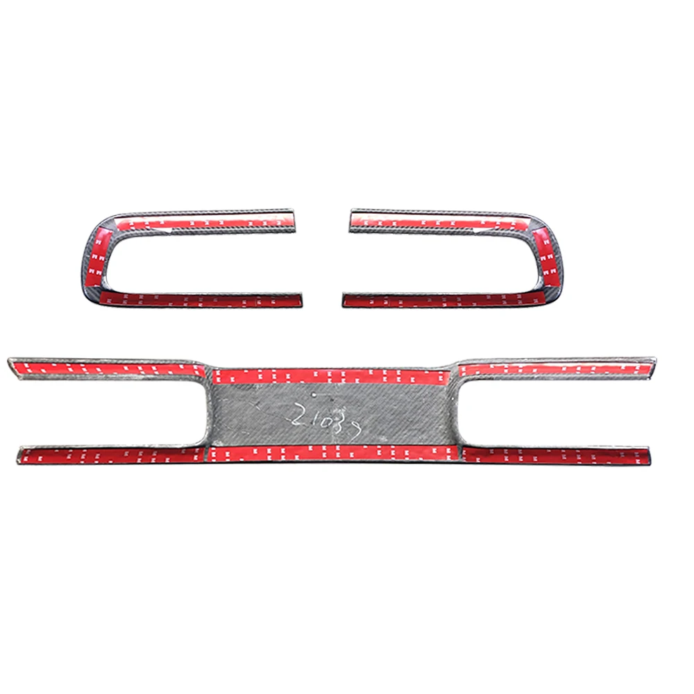 Кованый углеродный Автомобильный задний фонарь декоративный чехол для Dodge Challenger