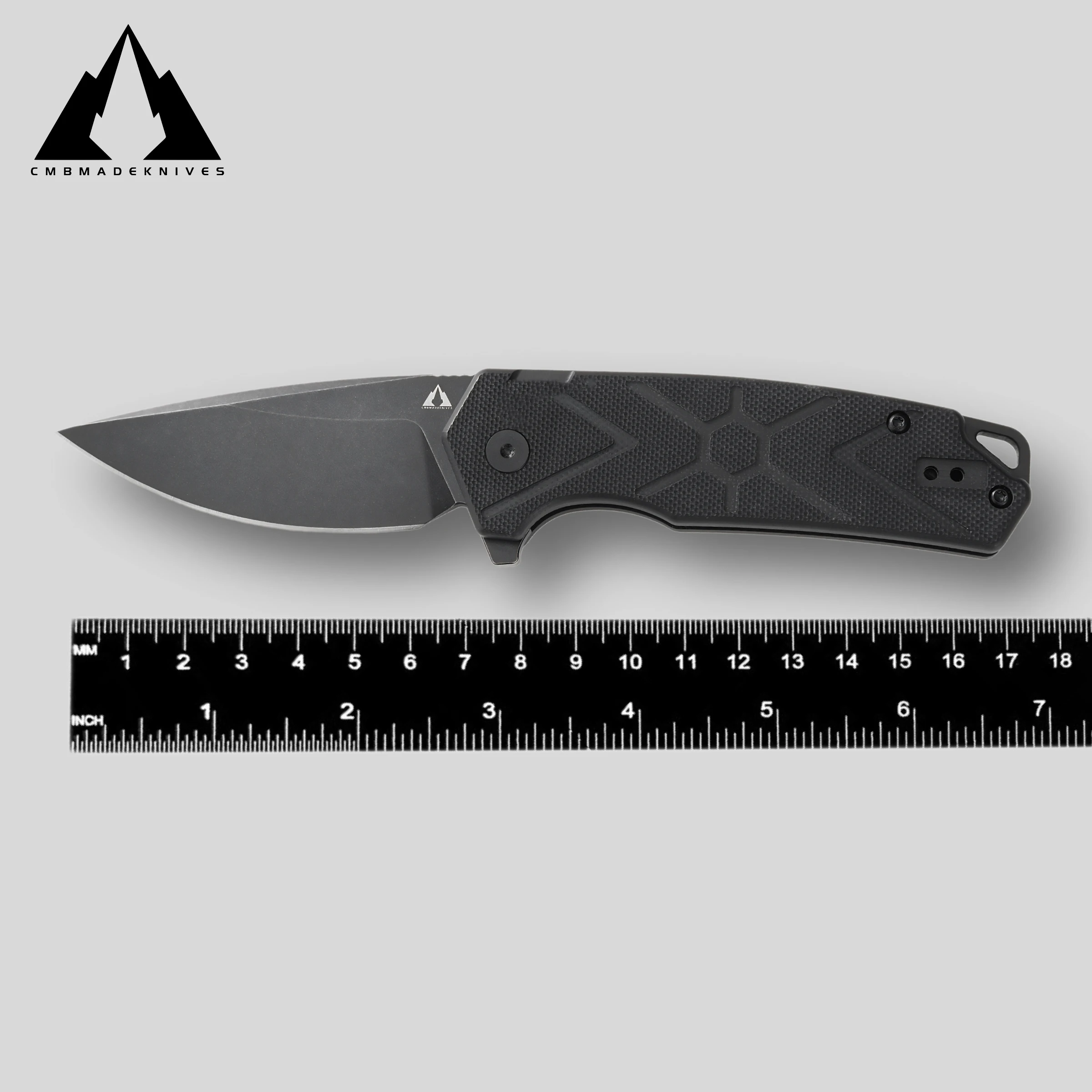 Фото Складной нож CMBMADEKNIVES TNB G10 с рукоятью из стали 14C28N для кемпинга и активного отдыха, EDC CMB-14B №1