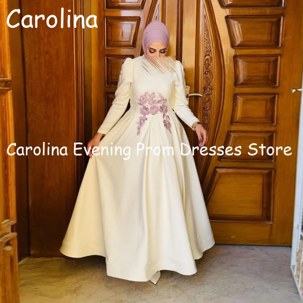 

Женское атласное платье-трапеция до щиколотки, с круглым вырезом и оборками