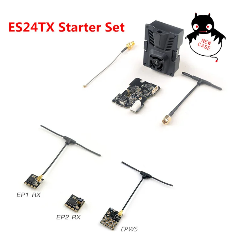 HappyModel 2 4G ExpressLRS стартовый набор ES24TX Micro TX с 3 шт. EP1 EP2 EPW5 RX для радиоуправляемых