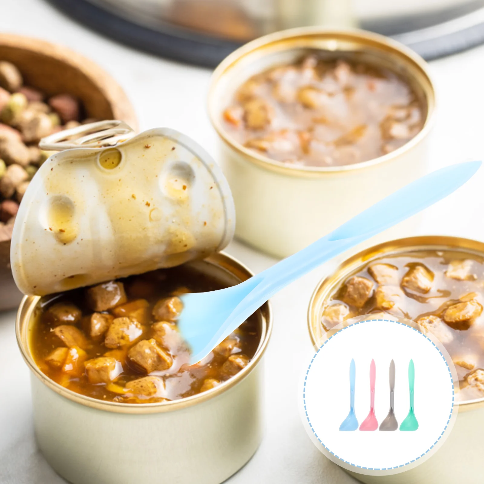 

4Pcs Spoon Cat Spoons for Cat Cat Can Spoon Can Spoon Spoons Convenient Spoon Accessories
