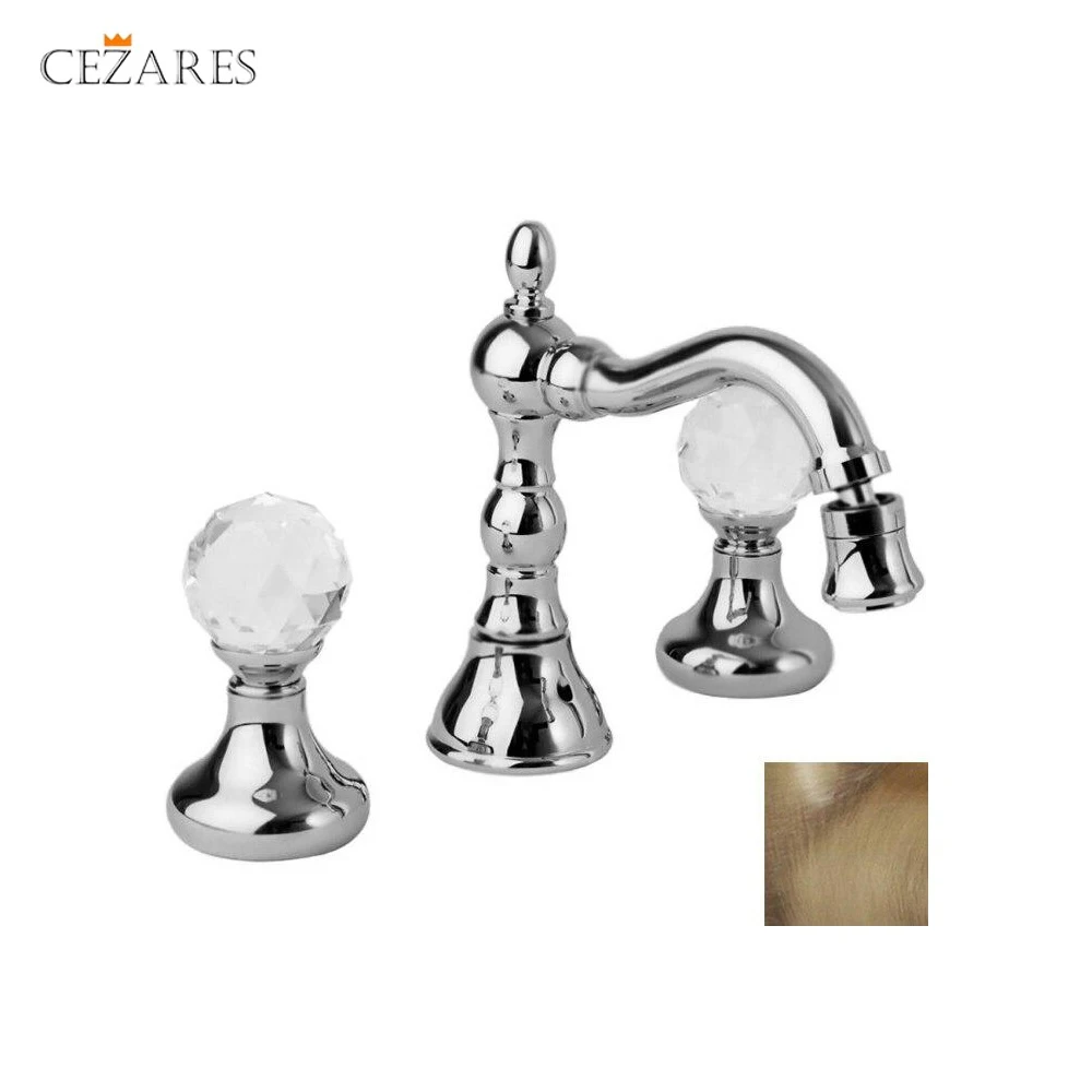 Bidet faucets Cezares Atlantis ATLANTIS BBS2 02 Sw bronze Swarovski crystals plumbing toilet faucet hygienic shower For bathroom Bidets Parts Fixture