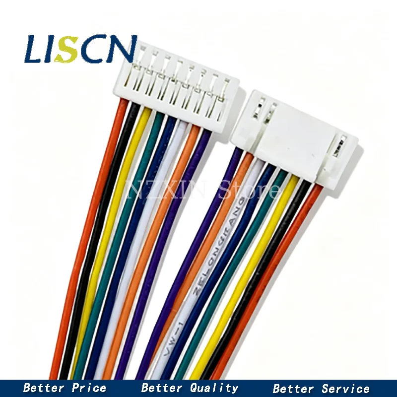 Фото 50 см, 28 AWG, 10 комплектов, 2/3/4/5/6-контактные разъемы JST GH Series 1.25 (гнездовые) с проводом, GH1.25, 1.25 мм №3