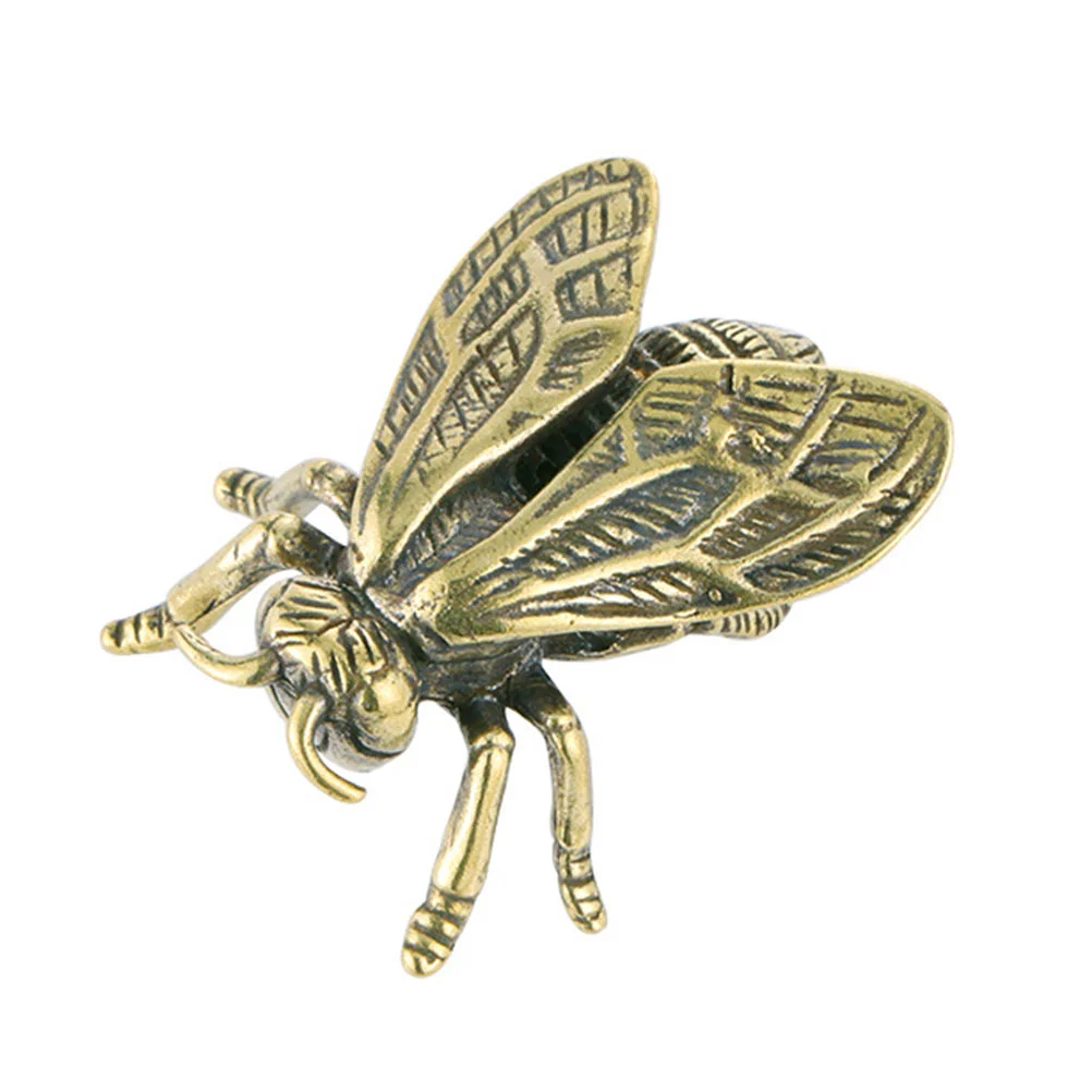 

Insects Vintage Brass Figurine Insect Sculpture Statue Toysfigurines Fake Animal Gift Wall Mini Kids Beetle Prank Dragonfly