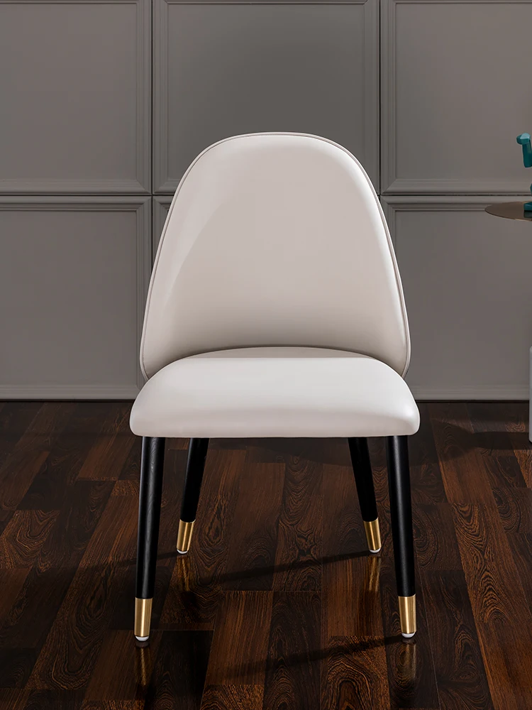 

Modern simple sales office negotiation back dining chair business reception leisure hotel lobby light luxury customizable chair