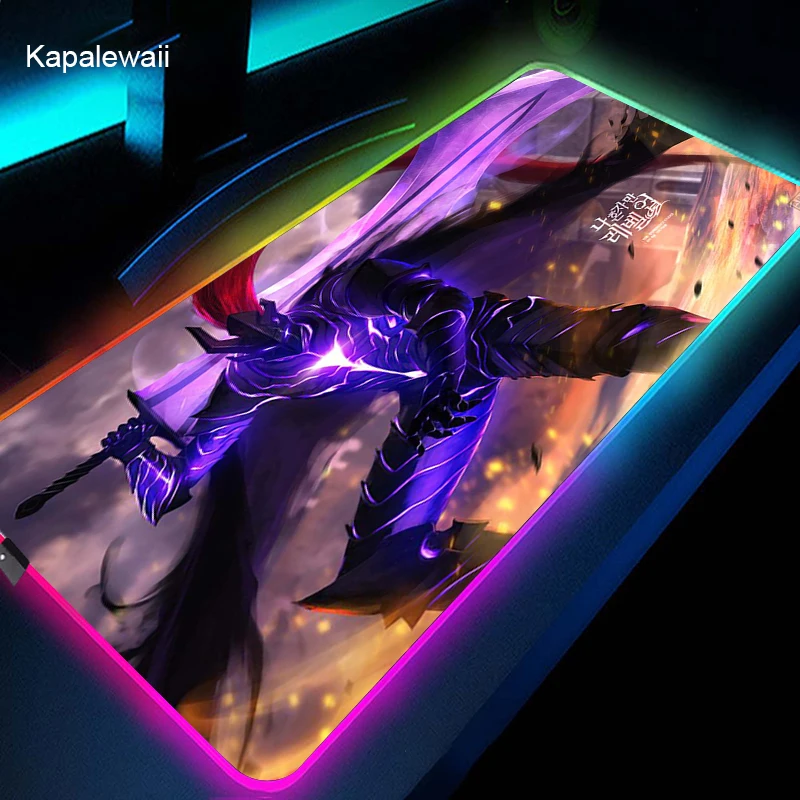 

RGB Game Mouse Pad XXl Gaming Mousepad LED Mause Pad Gamer Solo Leveling Mouse Carpet Big Mause Pad PC Desk Pad Mat With Backlit