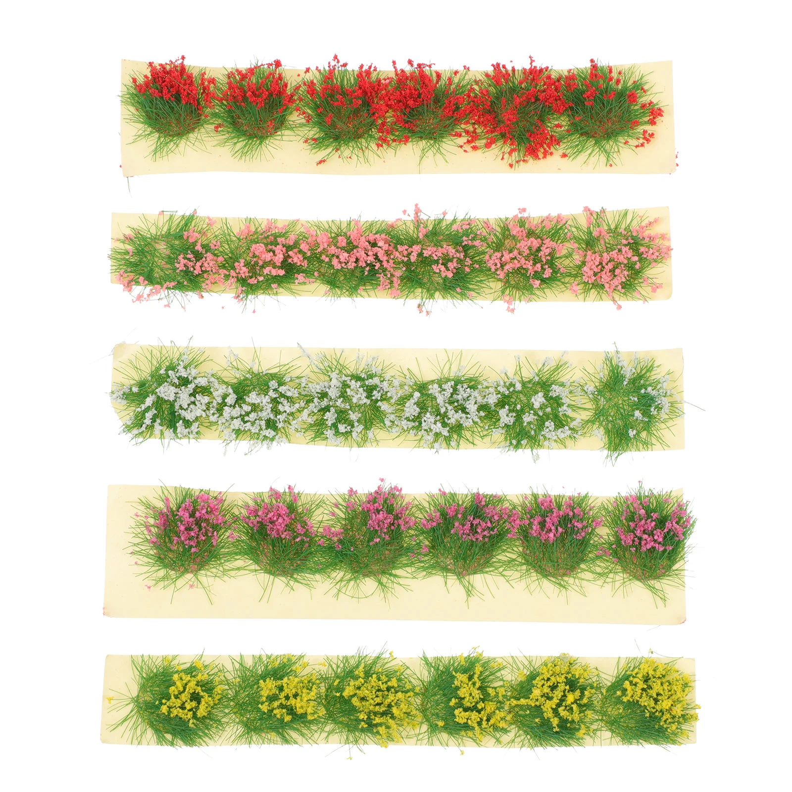 

Flower Grass Cluster Tufts Model Static Miniature Tuft Scenery Diorama Mini Decor Sand Bushy Table Terrain Artificial Kit Fake