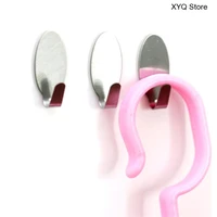 6pcs hot sale multifunction stainless steel home kitchen wall door sticky self adhesive hook hanger holder dropshipping