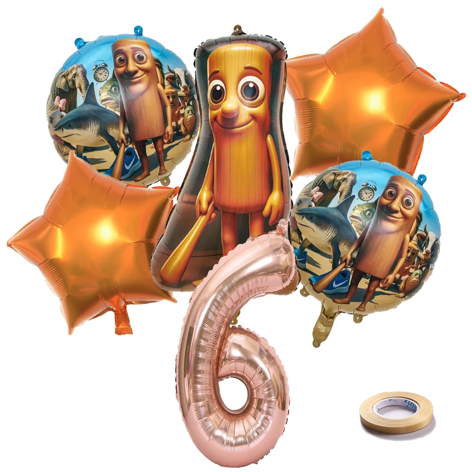 Итальянский набор воздушных шаров Brainrot для детского душа