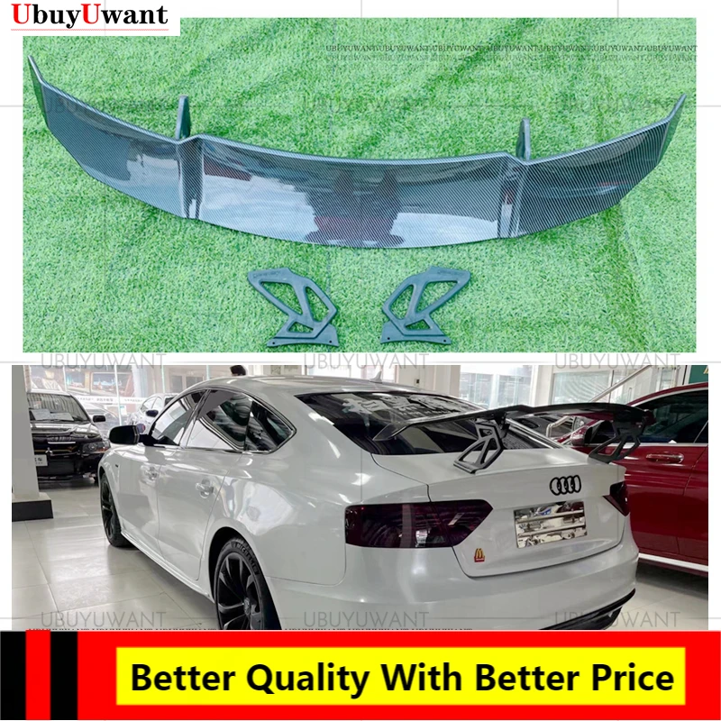 

Для AUDI A5 S5 RS5 B8 2008 2009-2016 Sportback Coupe 2D/4D GTS-V стиль ABS Пластиковый материал заднее крыло автомобиля цветной задний спойлер
