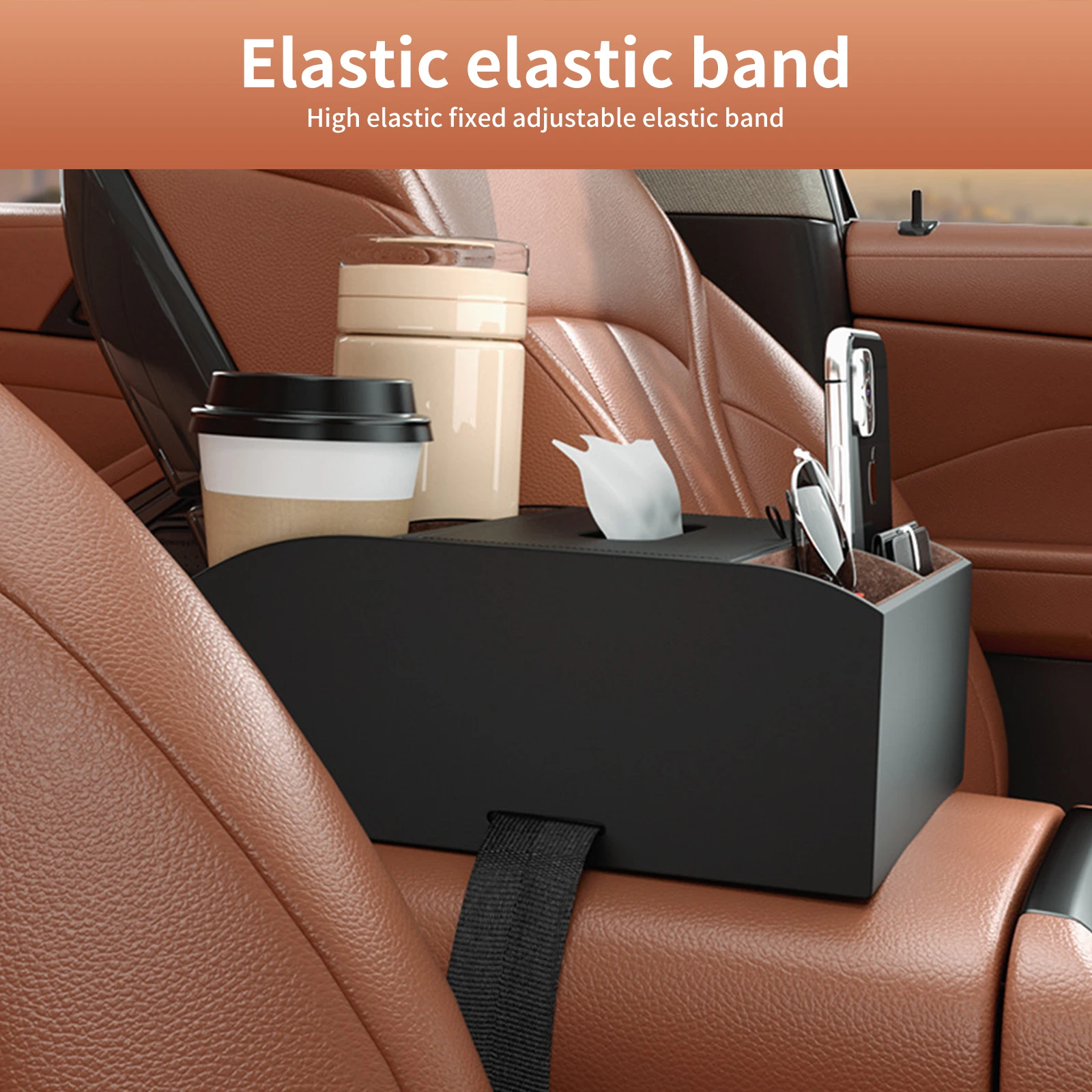 

Car Storage Box Armrest Organizers Car Interior Multi-function Stowing Tidying Accessories For Phone Tissue Cup Drink Holder